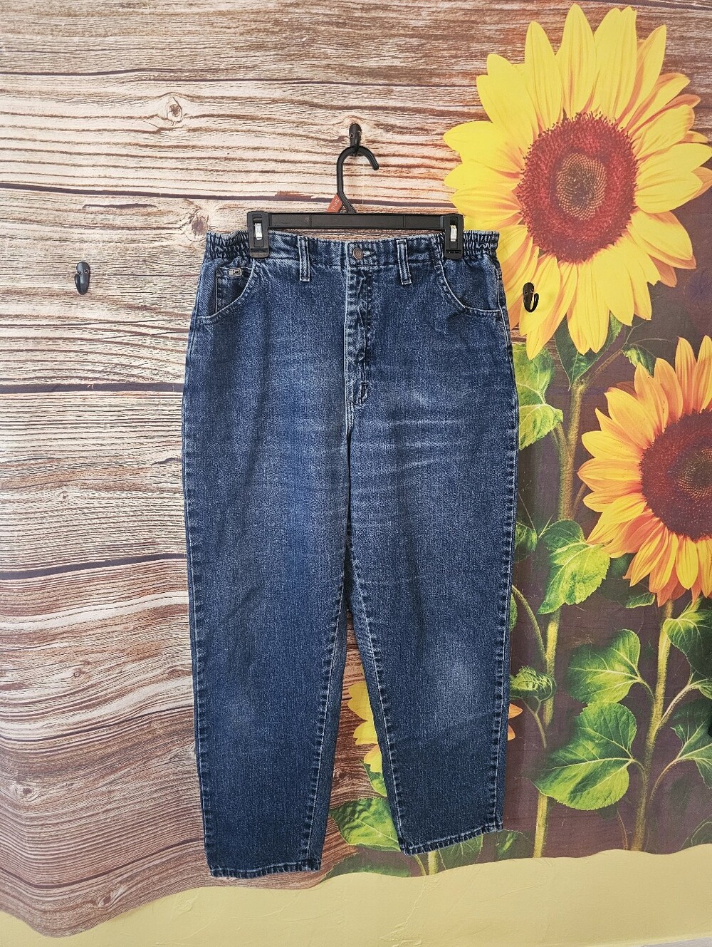 Lee Women’s Boyfriend Jeans in Dark Blue Wash